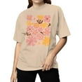 thumbnail image 2 of Retro Floral Art Print Women's T-shirt, 2 of 3