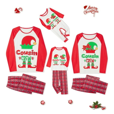 

ROAONOCOMO Christmas Pajamas for Family 2023 Family Matching Outfits Xmas Long Sleeve Family Jammies Matching Holiday Pajamas