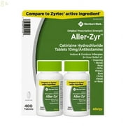 M-M Aller-Zyr, 400 Ct Cetirizine Hcl, 10 Mg., Antihistamine (400 Ct.)