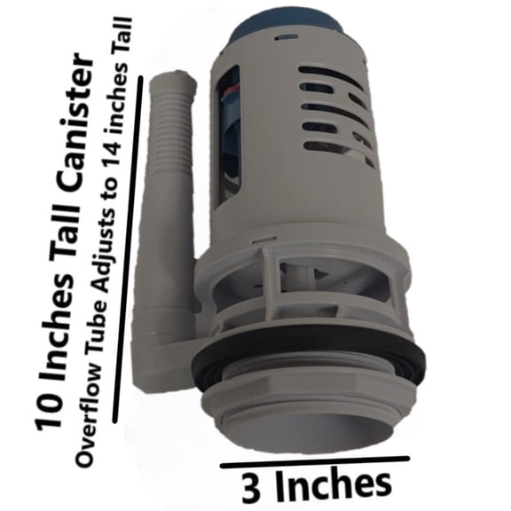 American Standard 7381205-400.0070A Dual Flush Valve Assembly 3 inch Two Piece Flush Valve 8 & 1/2 inch Tall by NuFlush