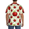 thumbnail image 5 of Fotbe Fruit Apples print Short Sleeve Button Down Shirts for Men Casual Summer Beach Wrinkle Free Shirt-4X-Large, 5 of 7