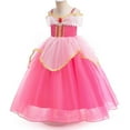 thumbnail image 4 of Girls Off Shoulder Princess Dress Fancy Dress Up Halloween Costume, 4 of 6