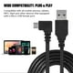 thumbnail image 3 of Cable Micro Usb, USB Macho A USB 2.0 Tipo-A Macho Ángulo Derecho Izquierdo Cable De Datos Micro Usb 2.1A Carga Rápida Para MP3 Mp4 Para Tabletas Para Teléfonos Móviles, 3 of 8