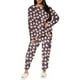 thumbnail image 1 of Conjunto de Pijama para Mujer Shendy Vendy Manga Larga Cuello Redondo con Estampado Transpirable, 1 of 4