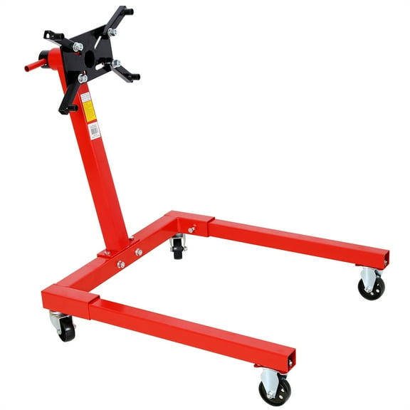 Engine Stand, 1250lbs Capacity Engine Motor Stand with 360 Degree Rotating Head, Heavy-Duty Foldable Engine Lift Stand with 4 Wheels, 4 Adjustable Arms