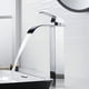 thumbnail image 1 of Grifo mezclador de lavabo de latón macizo con acabado en cromo pulido, grifo de cascada de acero inoxidable con temperatura ajustable para lavabo de baño, 1 of 5