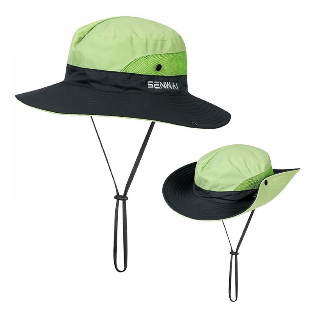 Wide Brim Cricket Hat with green under brim 4 sizes fast post 