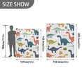 thumbnail image 6 of Yayeee Throw Blanket for Couch Soft Warm 50" x 60" Sofa Chair Bed Decoration, Dinosaur Pattern, 6 of 7