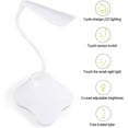 thumbnail image 4 of LINLIN 2 in 1 Book Light with Night Light, Rechargeable LED Desk Lamp, 3 Levels Dimming Touch Control Mood Light Atmosphere Lamp, 360° Adjustable Eye Care Bedside Table Lamps Reading Lights, 4 of 9