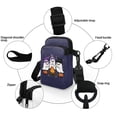 thumbnail image 5 of HELLHERO Women Crossbody Bag Monochrome Cat Parade Stylish Polyester with Shoulder Strap Men, Women 4.33x1.97x7.09 Casual Travel, 5 of 7