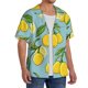 thumbnail image 2 of Balery Lemon Camisa Casual de Manga Corta con Botones para Hombre, Texturizada, Estilo Cubano, para Playa, Verano-Large, 2 of 5