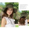 thumbnail image 4 of Usloyux 360° Sun Protection Wide Brim Fisherman Hat for Men, Breathable Mesh Top Outdoor Sun Hat for Fishing, Hiking, Camping, Adjustable Windproof Buckle, 4 of 9