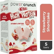 Power Crunch Kids High Protein Snack Bars, Strawberry Shortcake Flavor, 5 Ct Box, 1.13 oz