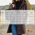 thumbnail image 3 of MaFYtyTPR Peacoats for women Winter Casual Single Breasted Hooded Jacket Mid Length Wool Blend Overcoat, 3 of 6
