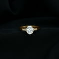 thumbnail image 3 of Rosec Jewels Lab Created Diamond Engagement Ring - 6X8 mm Oval, EF-VS Grade Certified, 10K Yellow Gold, US 8.50, 3 of 9