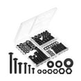 thumbnail image 1 of Mr. Pen- Bolts, Nuts, And Washer Assortment Kit, 113 Pcs, Black, Nuts And Bolts Assortment Kit, Assorted Nuts And Bolts, Nut Bolt And Washer Assortment, Bolt And Nut Assortment, 1 of 5