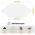 thumbnail image 6 of Handwoven Hammock by Thick Cotton Rope XXL Two Person Hammock for Outside, Patio Backyard Garden 550LB Capacity, 6 of 12