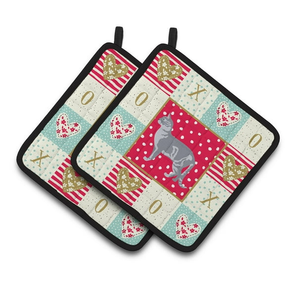 Australian Mist #2 Cat Love Pair of Pot Holders