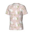 thumbnail image 3 of Rocae Cute Rabbit for Men's Moisture-Wicking Crew Tee - T-Shirt for Sports, Outdoor Activities, and Casual WearLarge, 3 of 9