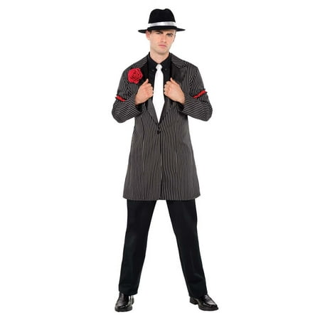 20S Gangster Mens Adult Zoot Suit Thug Halloween Costume Jacket