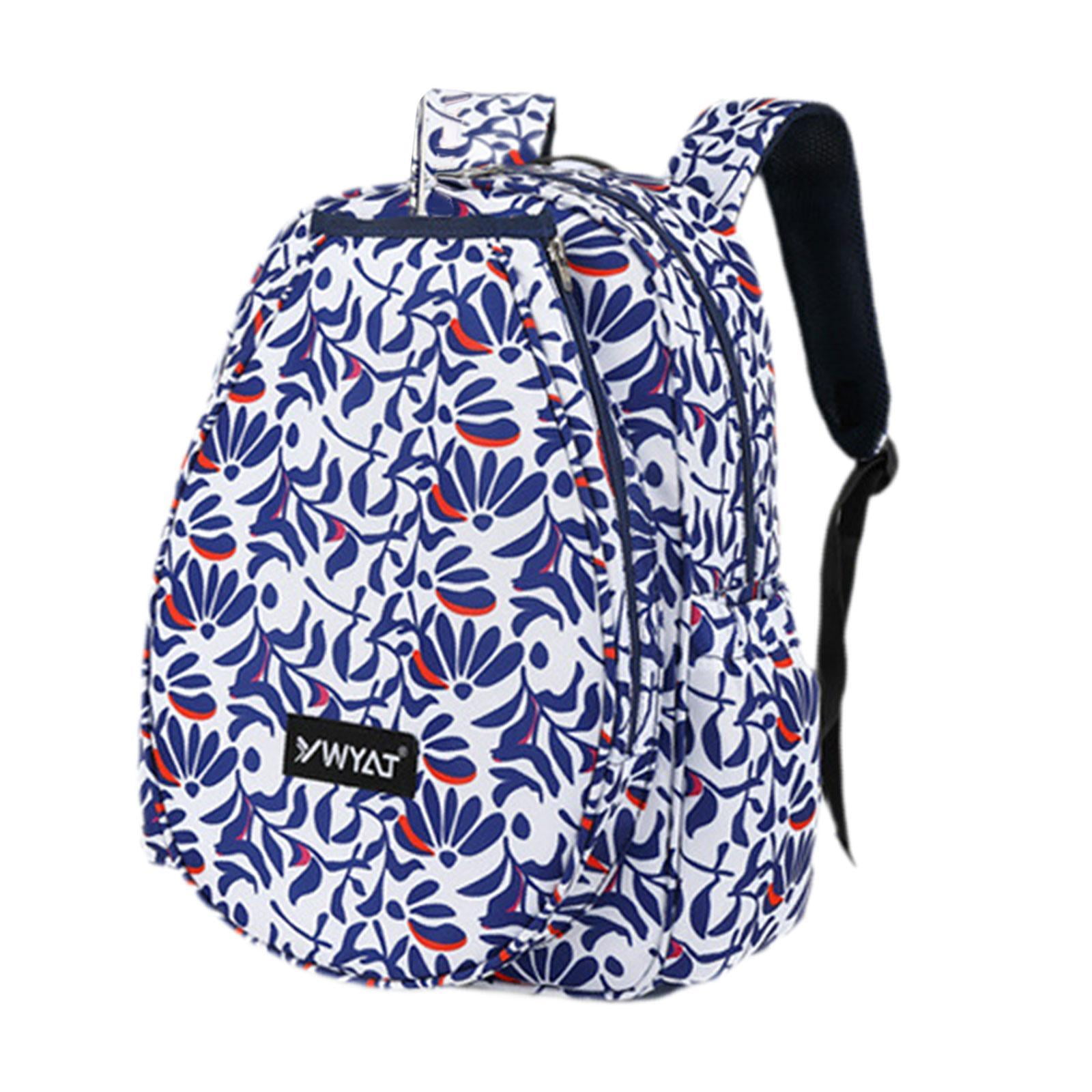 Baoblaze Tennis Backpack Sport Bag Tennis Bag for Tennis Racket Squash Racquet White