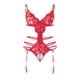 thumbnail image 4 of Gibobby Ropa interior mujer sexy Conjunto De Lencería Erótica Cuello V Lencería erótica Sexy para Mujer, Vestido de Piel Sexy y Casual, Mujer Sexy(Rojo, CH), 4 of 4
