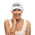 thumbnail image 5 of DALIX Worlds Best Grandma Hat Gift Embroidered Cotton Cap in White, 5 of 6