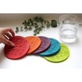 thumbnail image 2 of Images d'Orient Urban Coaster Jeans 4.3" Silicone - Heat Resistant Washable Durable Design, 2 of 2