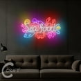thumbnail image 3 of C-CRAFT Seafood Neon Sign LED Light 40 inch for Seafood Restaurant Bedroom Wall Art Decor, 3 of 5