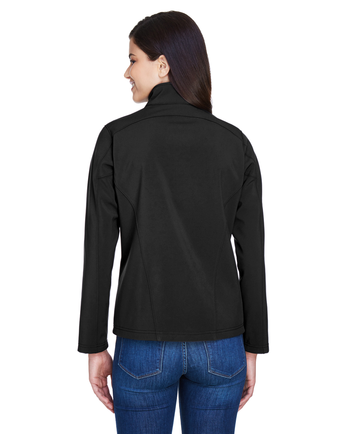 Ladies' Cruise Two-Layer Fleece Bonded Soft&nbsp;Shell Jacket - BLACK - XL - image 2 of 3