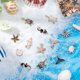 thumbnail image 4 of 40 piezas de 10 estilos de dijes de océano a granel, dijes de animales marinos, dijes de aleación de esmalte, colgantes de playa, dijes de concha, estrella de mar, dije de caballito de mar colorido, 4 of 6