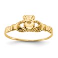 thumbnail image 1 of 14k Yellow Gold Childs Claddagh Ring Baby, 1 of 9