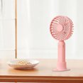 thumbnail image 2 of Tkrady Mini Portable Fan Handheld Fan, 3 Speed USB C Rechargeable Battery Operated Mini Pocket Personal Lash Fan with Lanyard Base Cooling Desk Fan for Kids Girls Women Travel Indoor Outdoor Pink, 2 of 6