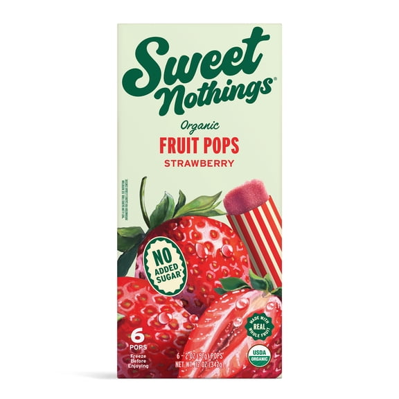 Sweet Nothings Mango with Carrot Smoothie Organic Frozen Fruit Pops, No ...