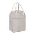 thumbnail image 4 of Mainstays Washed Stone Reusable Round Top Polyester Lunch Bag with Zippered Main Compartment, 4 of 5