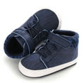 thumbnail image 7 of URMAGIC Newborn Baby Boys Suede PU Leather Moccasins Soft Sole High-Top Shoes, 7 of 7