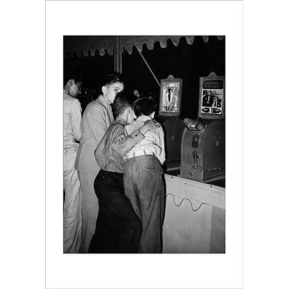 Penny Movies at the South Louisiana State Fair- Fine Art Canvas Print (20" x 30")