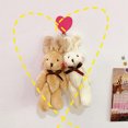 thumbnail image 2 of Girl Cute Plush Baby Bear Doll Soft Key Chain Bag Pendant Accessory, 2 of 4
