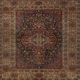 thumbnail image 1 of Ahgly Company Machine Washable Indoor Square Traditional Night Red Area Rugs, 7' Square, 1 of 7