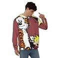 thumbnail image 4 of Calvin And Hobbes Men's Hoodie With Color Drawstrings Sweatshirt Hooded Pullover Print Winter Coat Jacket Medium, 4 of 9