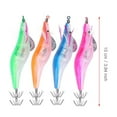 thumbnail image 2 of Lighted Squid Jig Hooks, 4Pcs Led Light Fishing Shrimp Bait Set, Simulation Prawn Lures Squid Crawfish Bass Jig Lures with Enhanced Hook, 2 of 7
