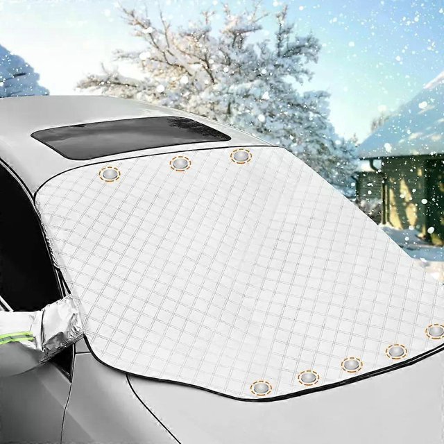 Winter Car Windshield Cover, Windshield Cover Sunshade, Ice Protection, Tarpaulin Cover, A
