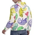 thumbnail image 3 of Bingfone Cute Chameleons Men'S Drawstring Hoodie Long Sleeve Pocket Sweatshirts-4x-Large, 3 of 9
