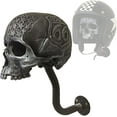thumbnail image 2 of Motorcycle Skull Helmet Holder Wall Mount, Multi-uses Removable Skull/beard Helmet Rack, Resin Crafts Helmet Stand Yo, 2 of 2