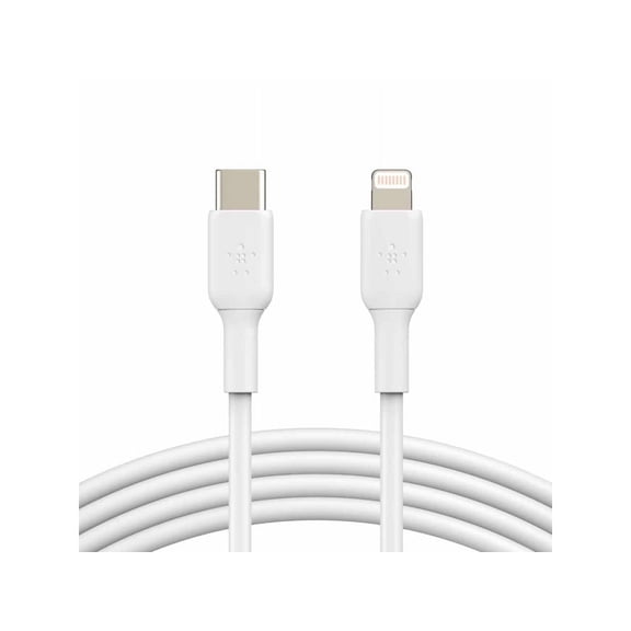 BELKIN CAA003bt1MWH White BOOST CHARGE USB-C Cable with Lightning Connector