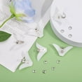 thumbnail image 4 of 20 clips para corbata, herrajes para pajaritas, clips de hierro blanco con pinzas de plástico para cuello, ideales para personalizar pajaritas (54 mm x 30 mm)., 4 of 9