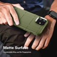 thumbnail image 3 of Dteck Rugged Case For iPhone 12 6.1" / 12 Pro 6.1" (2020) with Front Tempered Screen Protector, Shockproof Armor TPU Soft Back Protective Cover, Green, 3 of 7