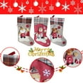 thumbnail image 5 of Coolmade Santa Snowman Reindeer 3D Plush Multi-color Fur Christmas Stockings, with Faux Cuff 10.6" (3 Count), 5 of 7