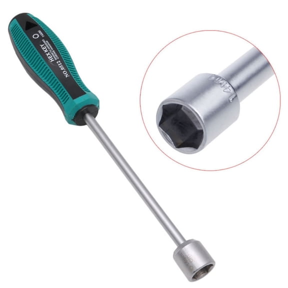 XISAOK Metal Socket Driver Wrench Screwdriver Hex Nut for Key Nutdriver Hand Tool 14mm