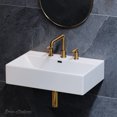 thumbnail image 2 of Claire 24" Rectangle Wall-Mount Bathroom Sink with 8" Widespread Holes, 2 of 12